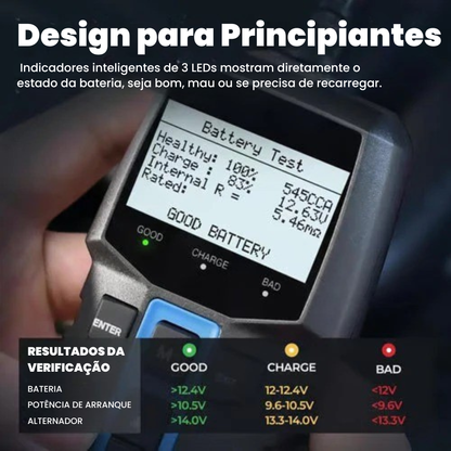 Testador de Baterias 12 V BT100